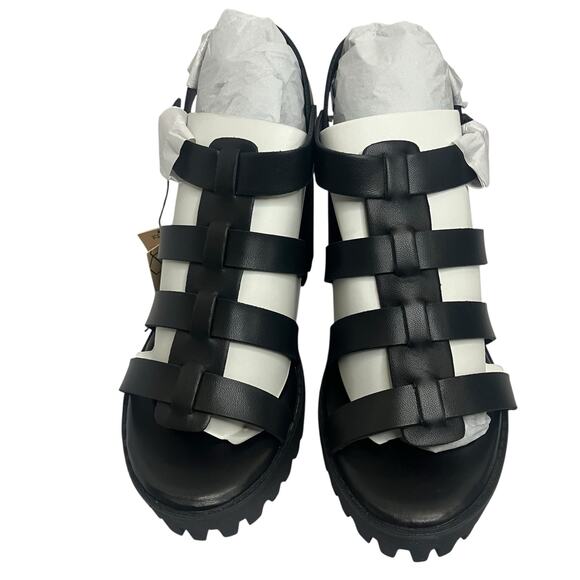 NWT Madden NYC Women's Black Genisis Fisherman's Sandals Size 11 - Picture 3 of 9